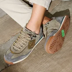 Enso Suede | Peat Green