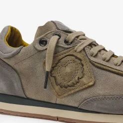 Enso Suede | Peat Green