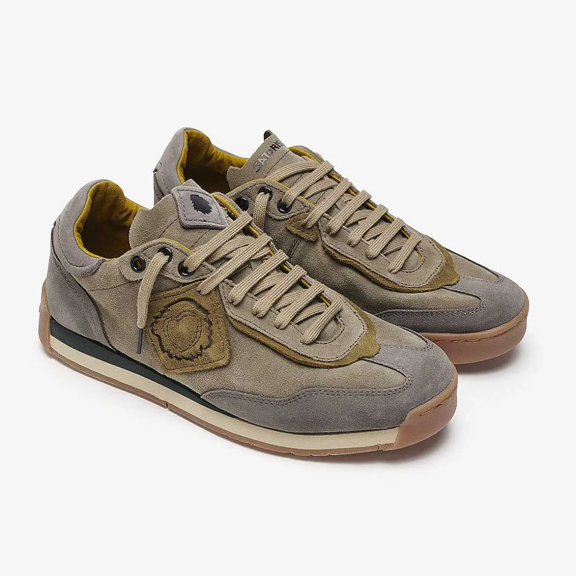 Enso Suede | Peat Green