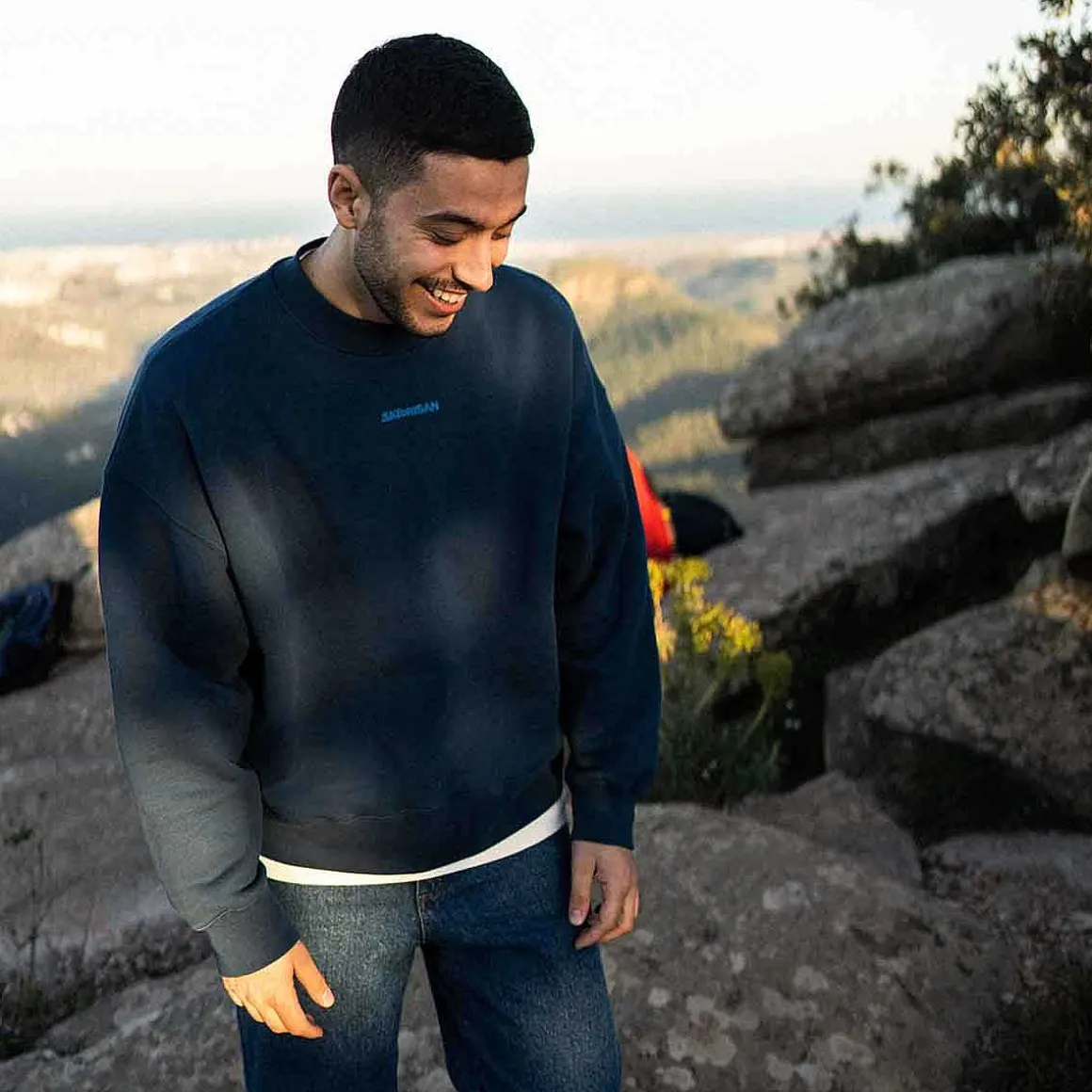 Sweatshirt Oversize Organic Cotton | Blue Ink