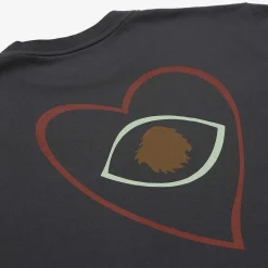 T-Shirt Oversize Organic Cotton | Charcoal Heart'S Eye