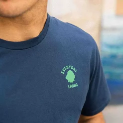 T-Shirt Regular Fit Organic Cotton | Blue Ink Every Day Living