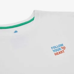 T-Shirt Regular Fit Organic Cotton | White Follow Your Heart