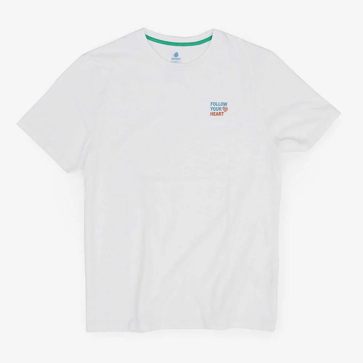 T-Shirt Regular Fit Organic Cotton | White Follow Your Heart