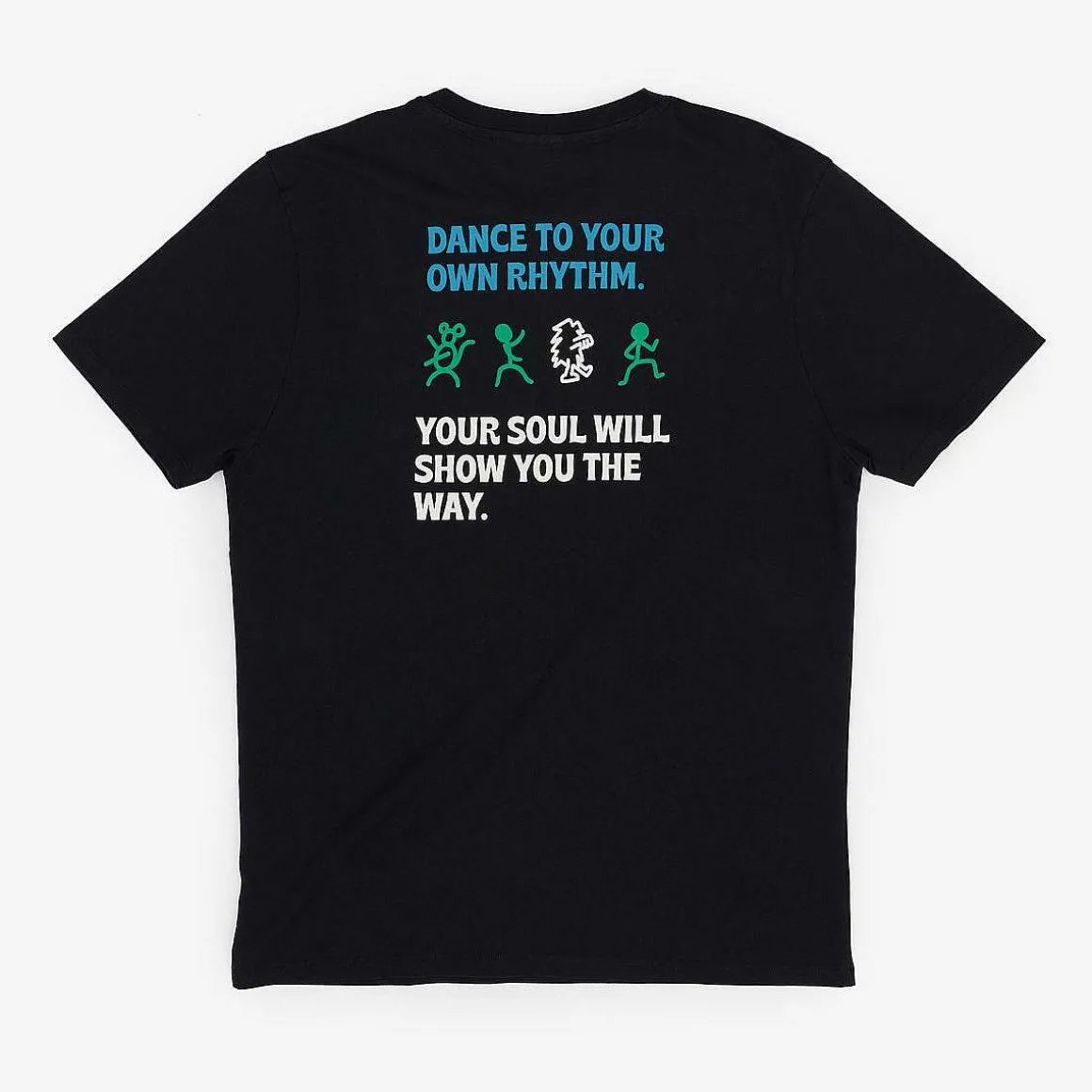 T-Shirt Regular Fit Organic Cotton | Black Dance Your Own Rhythm