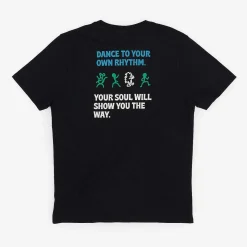 T-Shirt Regular Fit Organic Cotton | Black Dance Your Own Rhythm